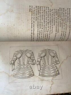 Dessins des armures complètes par Dubois et & Marchais 1807 casques, boucliers