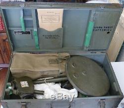 Détecteur de mines US WWII 1944 SCR-625 Etat-Collection magnifique quasi complet