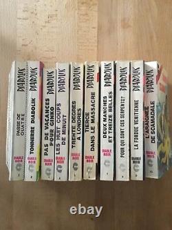Diabolik Collection complète des 10 romans 1968-70 TBE