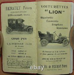 E189 1 Guide Michelin 1908 Pas De Carte Complet Format 10,5 X 19,5 CM