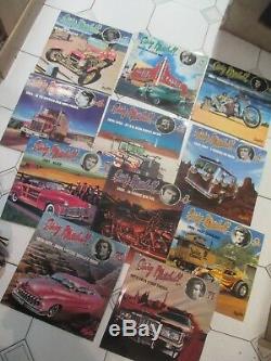EDDY MITCHELL collection complete de 11 lp pochette voiture et moto