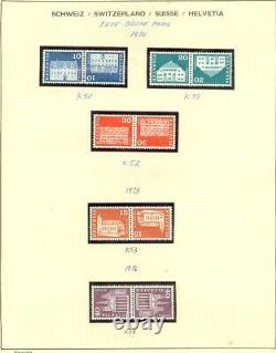EDW1949SELL Suisse Complet Collection Principalement VF Mint De Tete-Beche