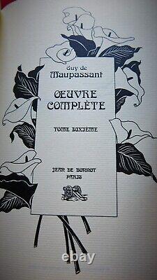 Editions Jean de bonnot oeuvre complète Guy de Maupassant (11 tomes sur 12)