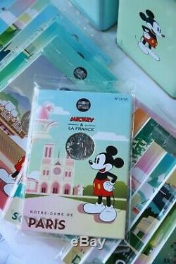 Euros Mickey France collection Complète Avec Boite Lot Neuf Monnaie De Paris