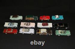 FRANKLIN voitures classique des années 50 collection complète avec étagère 143