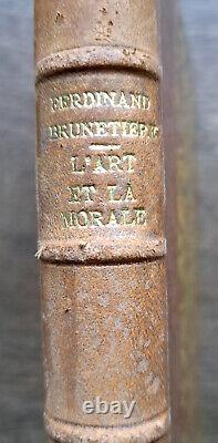 Ferdinand Brunetière Manuscrit autogr complet de L'Art et la Morale (1898)