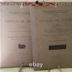GENOUILLAC 1934 Fouilles de Telloh 2 Tomes complet planches Geuthner Paris
