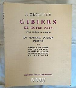 Gibiers de notre pays, collection complète. J. OBERTHUR (chasse)