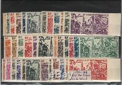 Grandes Séries Coloniales 1939/1954 Collection de séries complètes, neufs