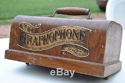 Graphophone eagle complet et en etat de fonctionnement phonographe gramophone