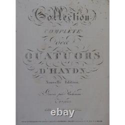 HAYDN Joseph Collection Complète des Quatuors Violon ca1805