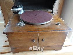 HYMNOPHON gramophone puissant de qualité, ancien Complet. Totalement fonctionnel