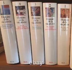 Histoire de la vie privée en 5 tomes / Collection complète / Edition SEUIL