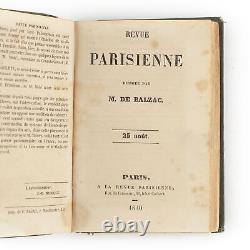 Honoré de BALZAC Revue Parisienne Collection COMPLÈTE 1840 reliée