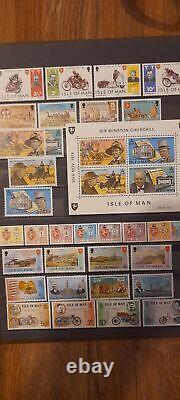 Île de Man 1973-1998, collection presque complète de timbres, blocs