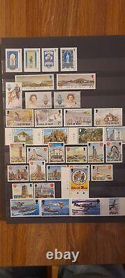 Île de Man 1973-1998, collection presque complète de timbres, blocs