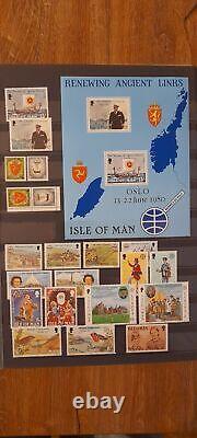 Île de Man 1973-1998, collection presque complète de timbres, blocs