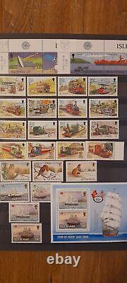 Île de Man 1973-1998, collection presque complète de timbres, blocs