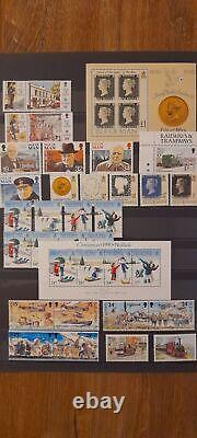 Île de Man 1973-1998, collection presque complète de timbres, blocs