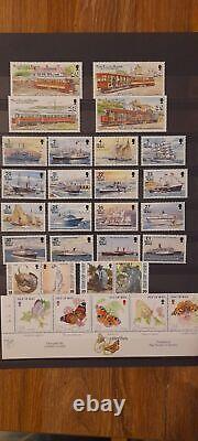 Île de Man 1973-1998, collection presque complète de timbres, blocs