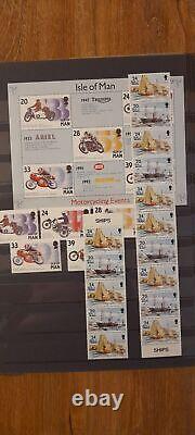 Île de Man 1973-1998, collection presque complète de timbres, blocs