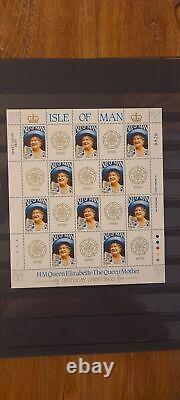 Île de Man 1973-1998, collection presque complète de timbres, blocs