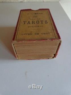 JEU DES 78 TAROTS EGYPTIENS LIVRE DE THOT par Z. LISMON 1890 / COMPLET