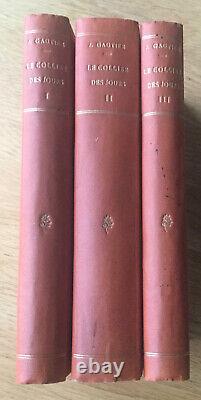 J. Gautier Le Collier Des Jours. Souvenirs. Relié Complet 3/3 Rare Wagner Be