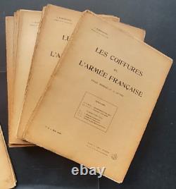 J. MARGERAND Les coiffures de l'Armée française 42 fascicules complet E. O. 1909