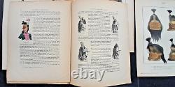 J. MARGERAND Les coiffures de l'Armée française 42 fascicules complet E. O. 1909