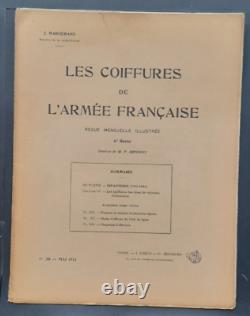 J. MARGERAND Les coiffures de l'Armée française 42 fascicules complet E. O. 1909