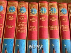 Jack London collection quasi complète de 12 tomes 18 livres Editions de Crémille