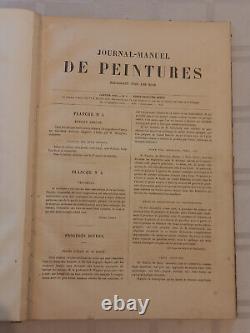 Journal-Manuel DE PEINTURES appliquées à la Décoration CHABAT 1872 -Complet