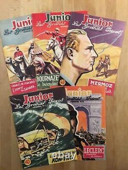 Junior les Grands Héros Collection complète des 10 numéros 1952 Etat neuf