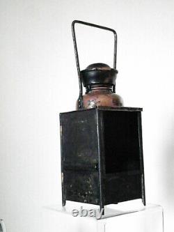 LAMPE / LANTERNE CHEMIN DE FER 1920 complète marque LUCHAIRE BE