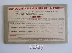 LES GÉANTS DE LA ROUTE = Album GLOBO CHROMOS CYCLISME complet N° 1 à 64