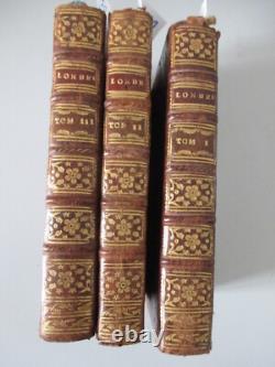 LIVRES ANCIENS de COLLECTION 1770 LONDRES-COMPLET en 3 TOMES