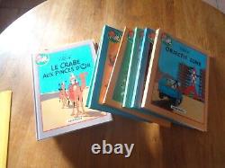 LOT 23 titres 12 TINTIN HERGE complet INTEGRALE SERIE COLLECTION BD double