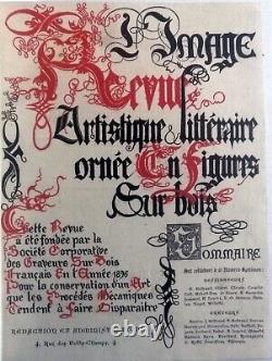 L'IMAGE 1896-1897 Revue Artistique H. Floury Collection complète 12 numeros