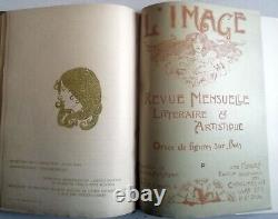 L'IMAGE 1896-1897 Revue Artistique H. Floury Collection complète 12 numeros