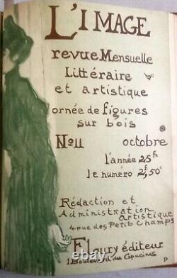 L'IMAGE 1896-1897 Revue Artistique H. Floury Collection complète 12 numeros