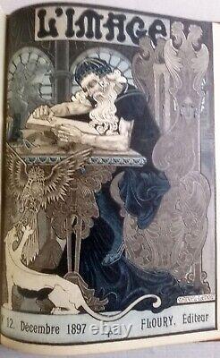 L'IMAGE 1896-1897 Revue Artistique H. Floury Collection complète 12 numeros