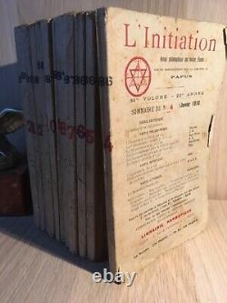 L'Initation Revue philosophique des Hautes Études publiée par Papus 1910 complet