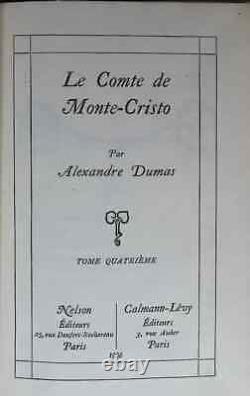 Le Comte de Monte-Cristo Complet en 6 volumes Nelson Alexandre DUMAS