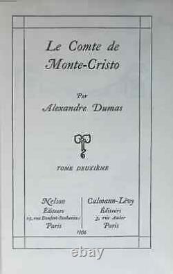 Le Comte de Monte-Cristo Complet en 6 volumes Nelson Alexandre DUMAS