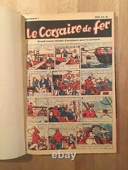 Le Corsaire de Fer Collection complète des 22 numéros 1936/37 TBE