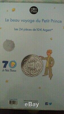 Le Petit Prince. Collection complete Monnaie de Paris, Pieces 10 euros, Argent
