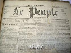 Le Peuple De Proudhon. Du Specimen Septembre 1848 A Juin 1849. Complet. Rare