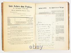 Les Actes des poètes RARE collection complète sur JAPON + originaux 1909