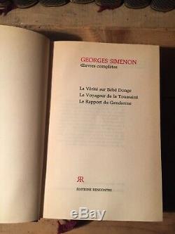 Livres X58 Collection Les uvres Complètes De George Simenon Éditions Rencontre